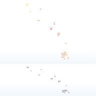Map of Tuvalu with Dot Pattern