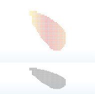 Map of Tromelin Island with Dot Pattern