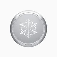 Internet button Snowflake icon on white background