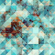 Geometric pattern with grunge effect N13