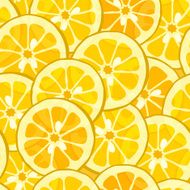 Seamless lemon orange background