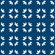Blue and white delft pattern N20