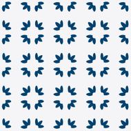 Blue and white delft pattern N21