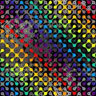 Seamless colorful droplet pattern