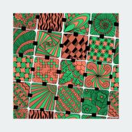 vector bright varicolored pattern zentangle N2