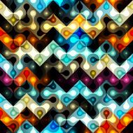 Abstract diagonal geometric pattern with droplet elements and ch