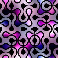 Geometric pattern on blurred background