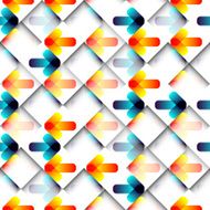 Abstract geometric pattern with arrows