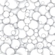 vector pattern of white circles with shadows