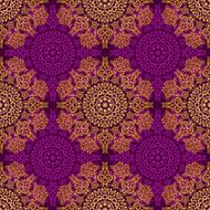 Vector seamless baroque damask luxury background N14