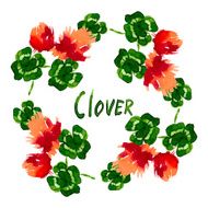 Floral Pattern Clover Flowers N2