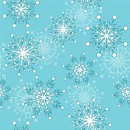 Seamless with snowflakes