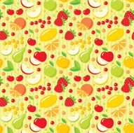 Seamless fruits pattern