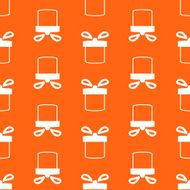 Seamless pattern of present box