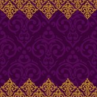 Vector seamless baroque damask luxury background N20