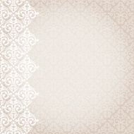 Vector seamless baroque damask luxury background N23