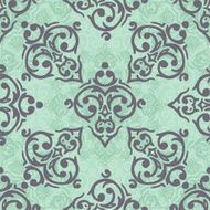 Vector seamless baroque damask luxury background N28