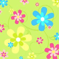 Colorful Flowers Seamless