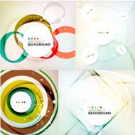Set of geometric abstract backgrounds N3