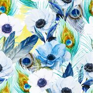 Anemones flowers pattern N2