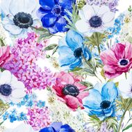 Anemones flowers pattern N4