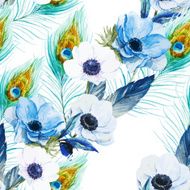 Anemones flowers pattern N5