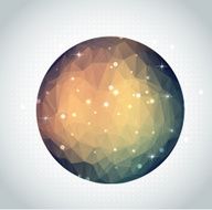 abstract vector polygonal