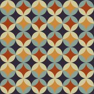 abstract retro geometric pattern N58