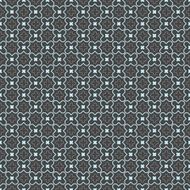 Colored geometrical pattern with blue cross shapes and lattice