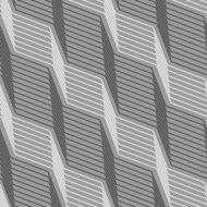 Monochrome pattern with light and dark gray striped diagonal bra