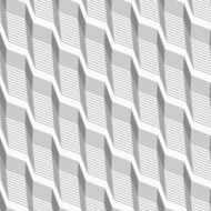 Monochrome pattern with light and dark gray striped diagonal bra N2