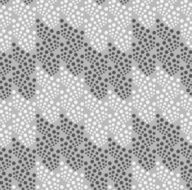 Monochrome pattern with light and dark gray dot clusters