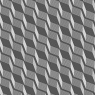 Monochrome pattern with gray striped diagonal braids shades N2