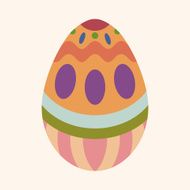 easter egg flat icon elements background eps10 N40