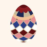 easter egg flat icon elements background eps10 N41
