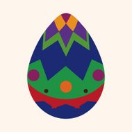 easter egg flat icon elements background eps10 N42