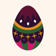 easter egg flat icon elements background eps10 N43