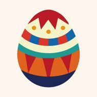 easter egg flat icon elements background eps10 N45