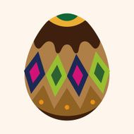 easter egg flat icon elements background eps10 N46