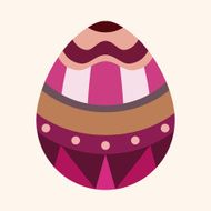 easter egg flat icon elements background eps10 N47