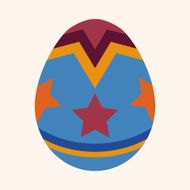 easter egg flat icon elements background eps10 N48