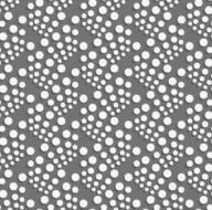 Geometrical pattern with white dots clusters