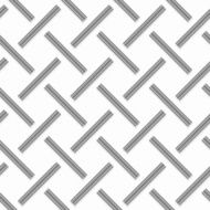 Geometrical pattern with gray beveled lines on white