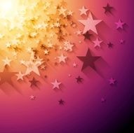 Bright stars abstract background