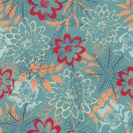 Flowers and leaves N7