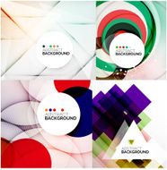 Set of geometric abstract backgrounds N6
