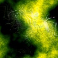Abstract plasmatic background in green and black