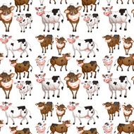 Seamless cow