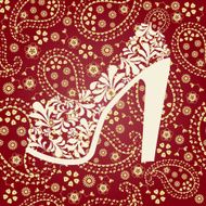 beautiful background of women's shoes with heels N2