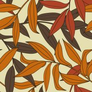 Autumn leaves - seamless pattern N2